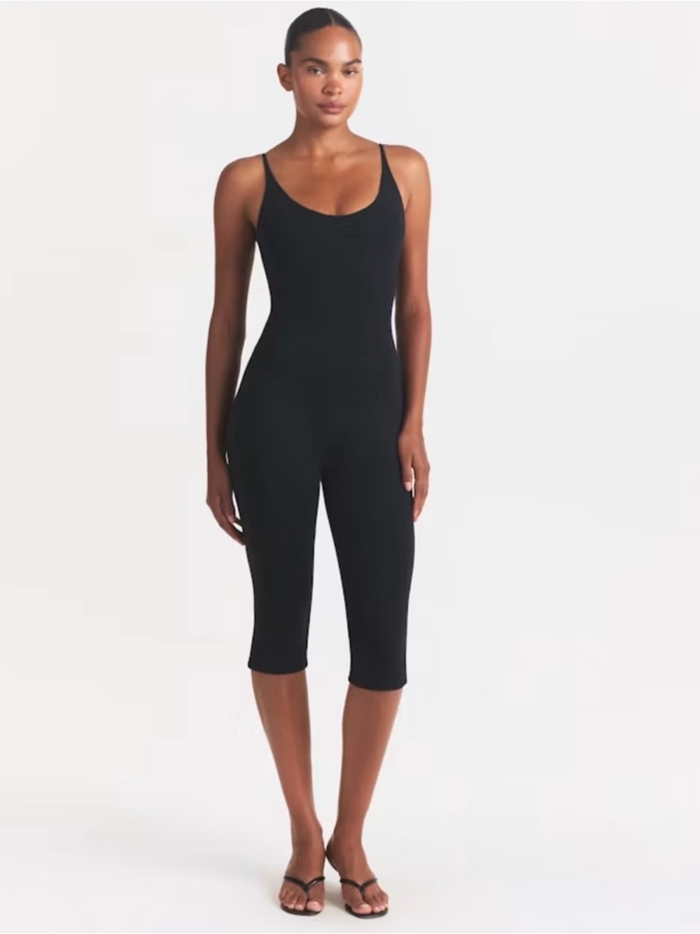 SKIMS capri catsuit Black Scoop-Neck Jumpsuit